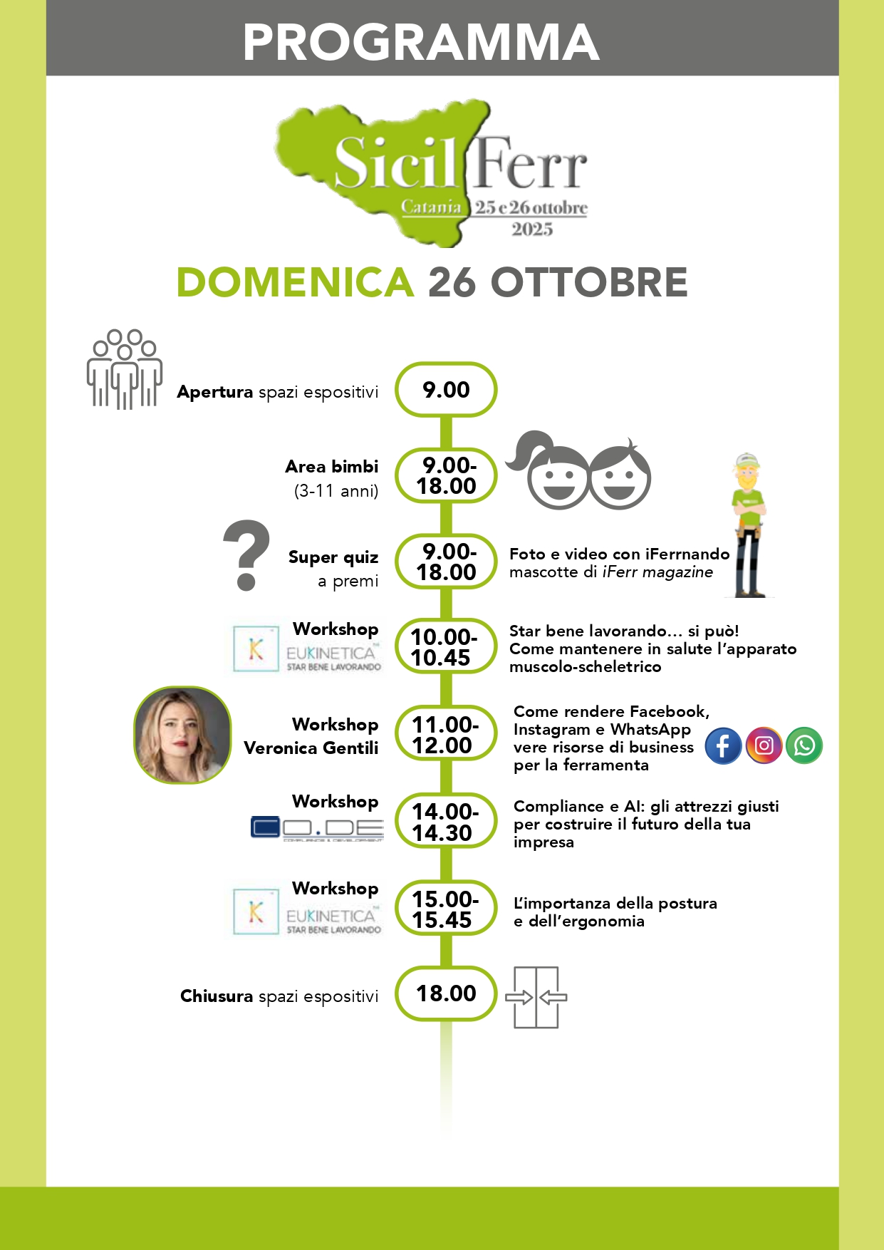 Programma Sicilferr 2025 domenica
